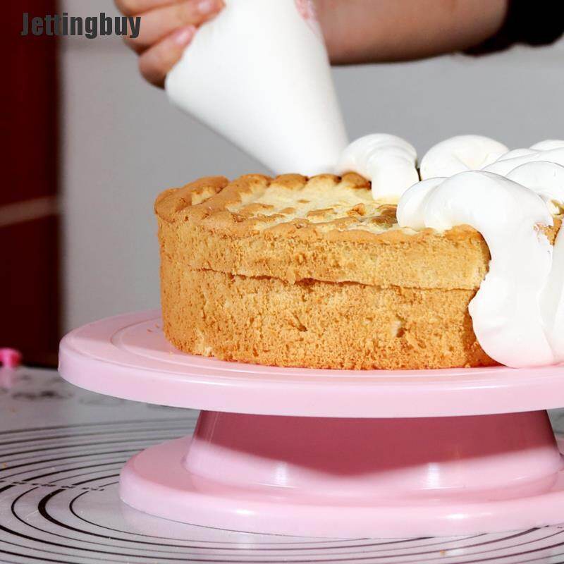 [Jettingbuy] Cake Turntable Rotating Anti-Skid Round Cake Stand Cake Decorating Tools