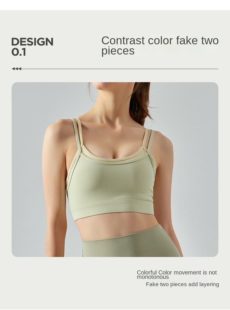 SUPER FLOWER Sportunterwäsche für Damen mit Brustpolstern, Y-Sharp-Rückenweste, Lauf-Fiess-Top_voghion.com