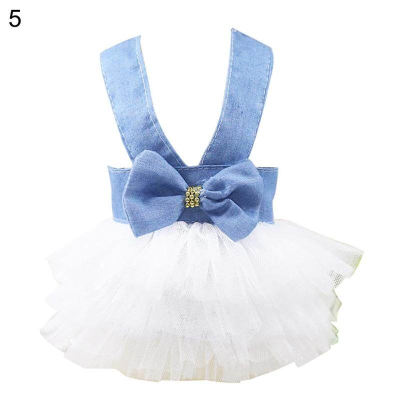 Huanhuang®Pet Tutu Dog Thời Trang Sọc Sọc Dây Đeo Váy Vải Tuyn Mùa Hè Quần Áo Cho Cún 5 #