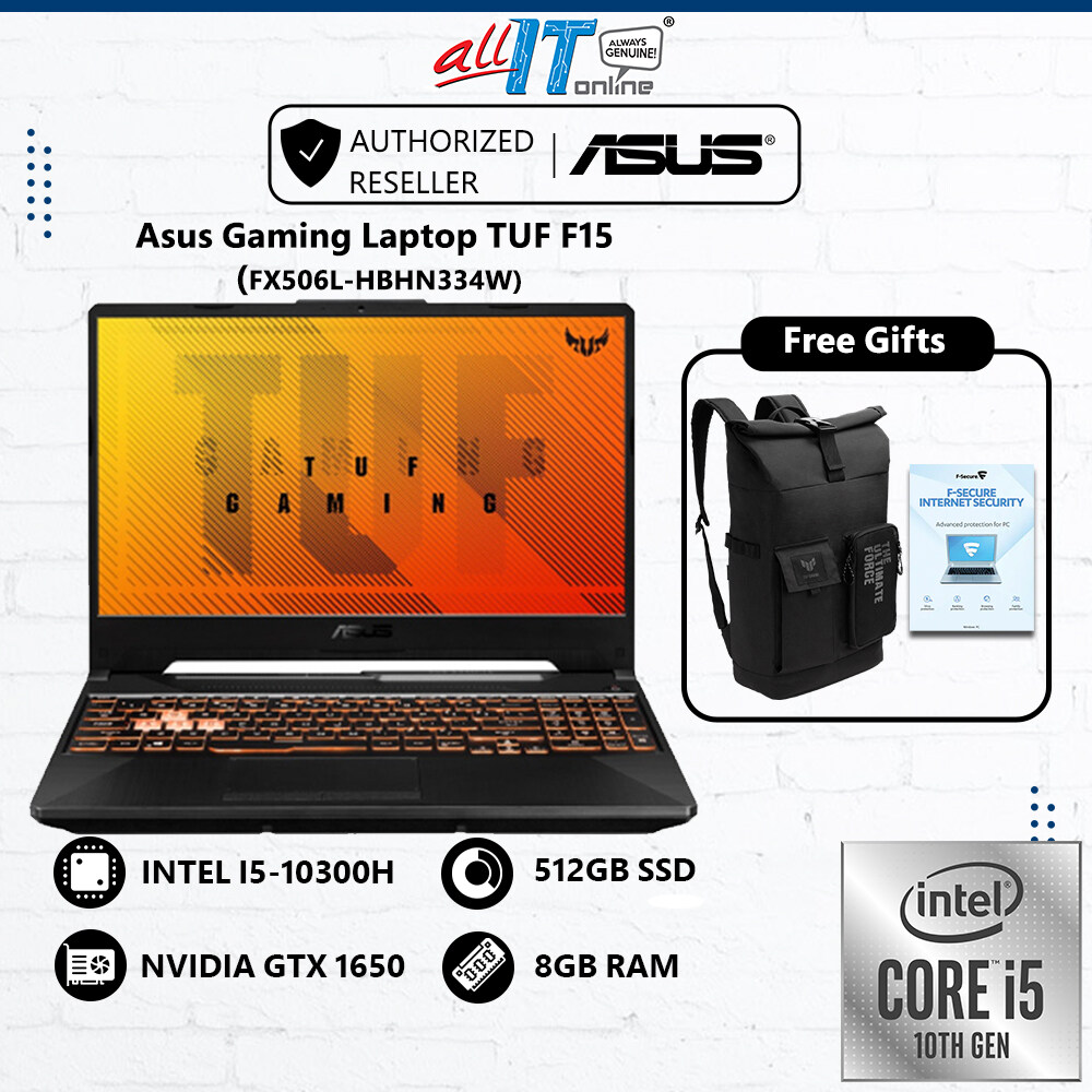 Asus Gaming Laptop TUF F15 FX506L-HBHN334W (Intel® Core™ i5-10300H, 8GB ...