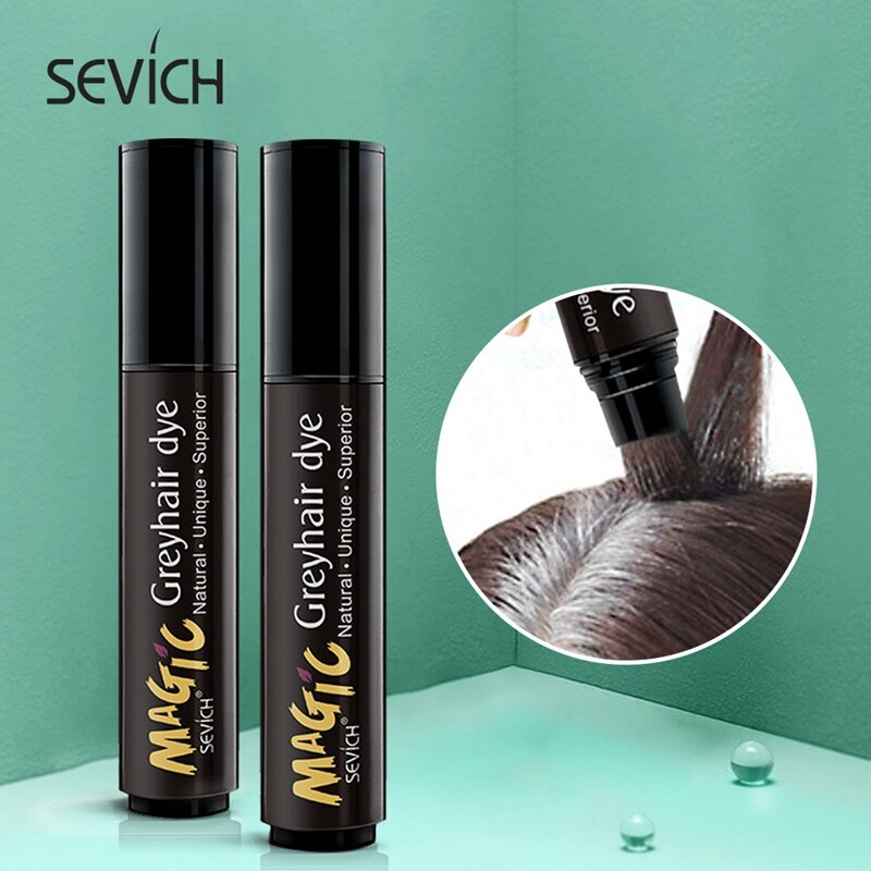 Bút Nhuộm Phủ Che Tóc Bạc SEVICH Đen Nâu Nhuộm Tóc