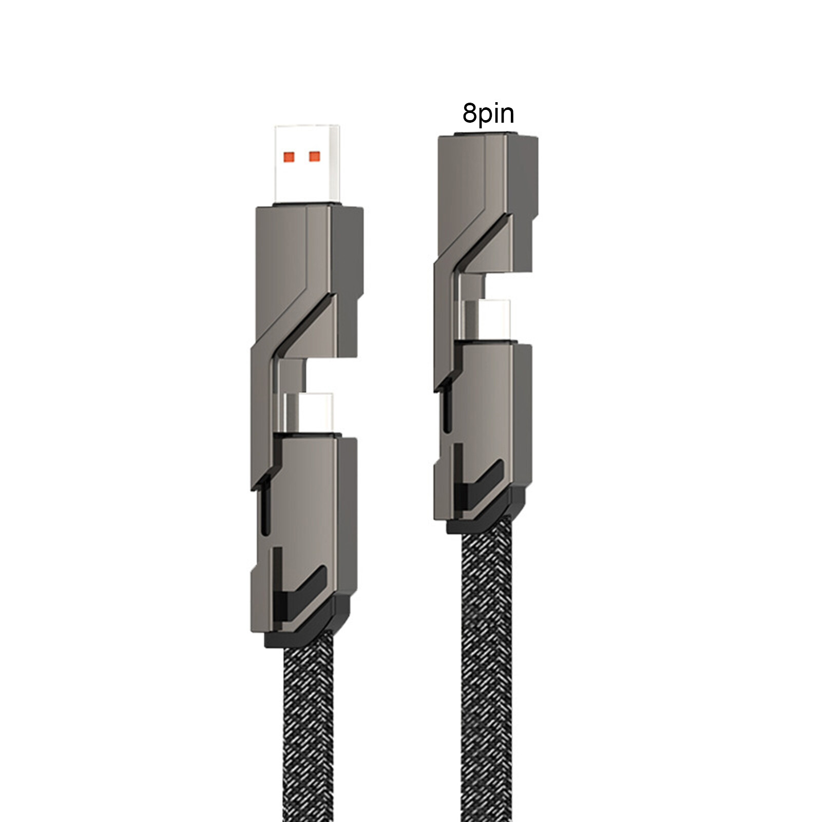 Valeriee Charging Cable Four Interfaces High-speed Transmission Fast Charging Plug Play 4-in-1 PD 66W USB C Cable Mobile Phone Accessories Charging Cord High-speed