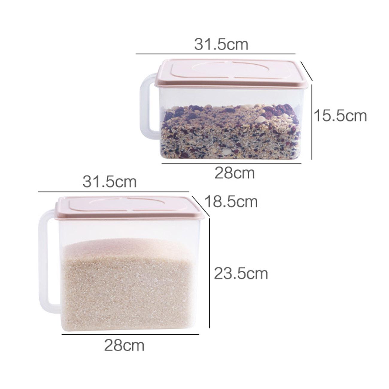 CNMF Food Storage Box With Handle Refrigerator Plastic Fruit Vegetable Storage Box