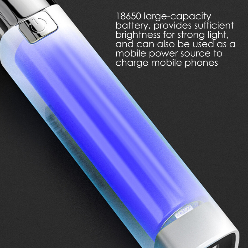 Portable Flashlight With USB Rechargeable Outdoor Small Flashlight