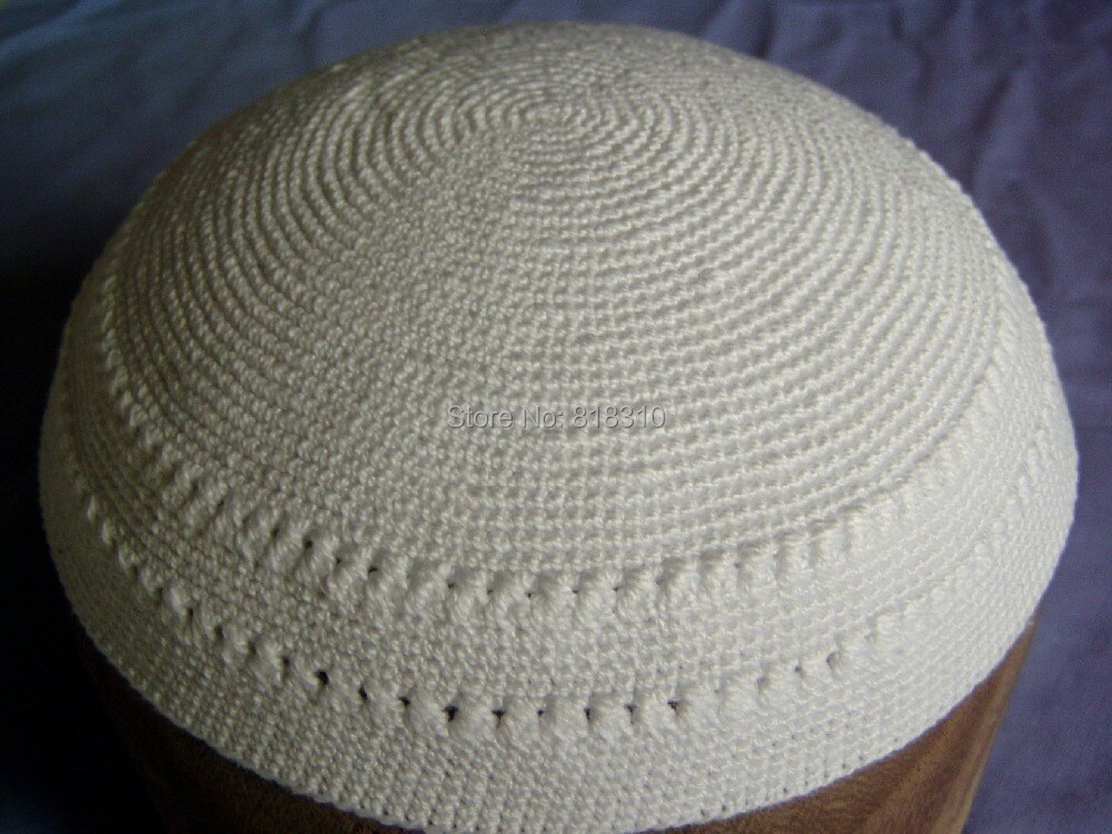 {hot} BIG SIZE HIGH QUALITY HANDMADE KNITTED YARMULKE KIPPAH