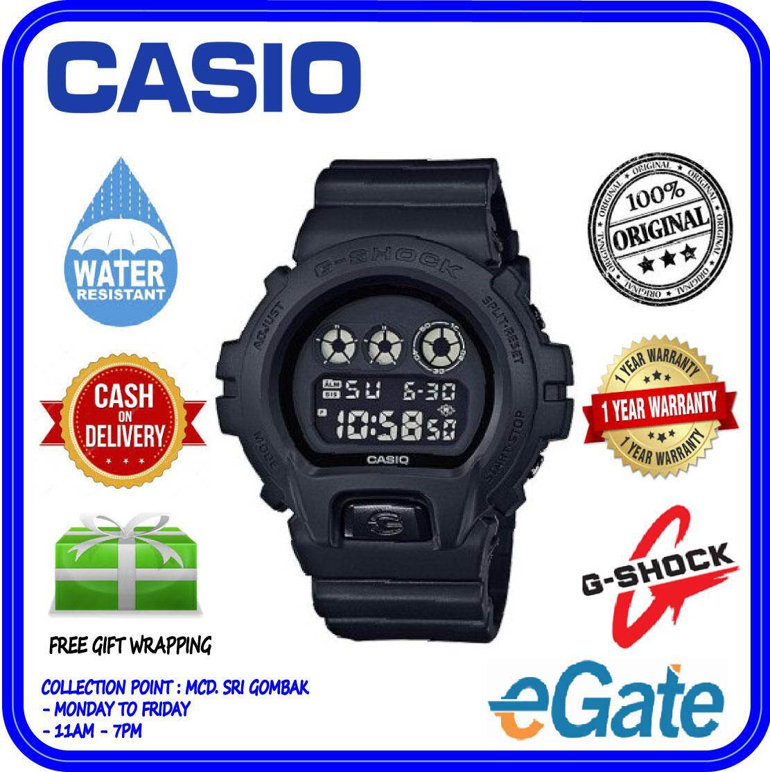 2 Years Warranty Casio Dw 6900bb 1dr G Shock Men Digital Sporty Design Classic Black Resin Band Original Watch Dw 6900bb Lazada