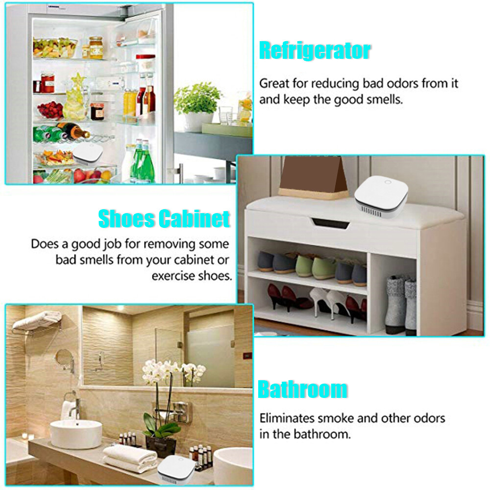 Smart Sensor Máy Lọc Không Khí Cầm Tay Máy Tạo Vùng O Máy Khử Mùi Ion Âm O3 Máy Khử Mùi Khử Mùi Loại Bỏ Mùi Với Bộ Hẹn Giờ Máy Ozone 2 Chế Độ Cho Gia Đình Xe Hơi Văn Phòng
