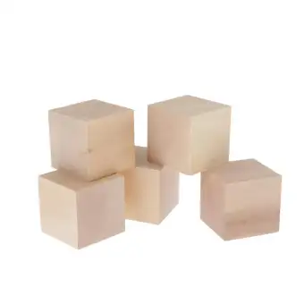 blank wooden baby blocks