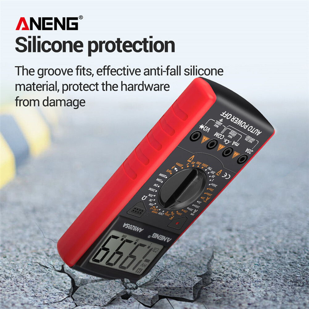 【ANENG】ANENG Đồng Hồ Vạn Năng Kỹ Thuật Số LCD AN9205, Vôn Kế, Ampe Kế Kháng Tester