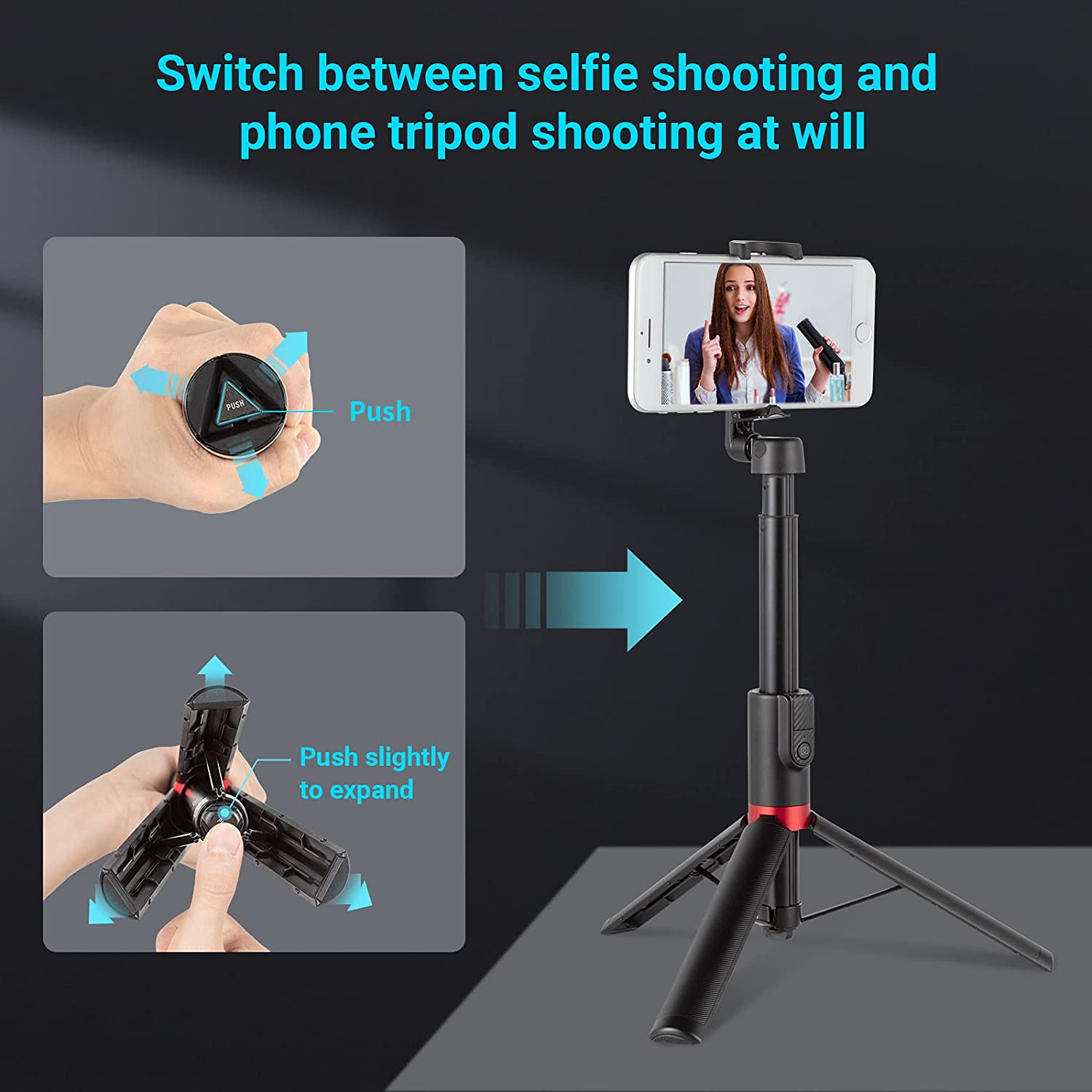 SmallRig Chân Máy Ảnh Tự Sướng Pro/Standard Edition | Kéo Dài 130cm + Điều Khiển Bluetooth | Gắn Mic/Đèn Chuyên Nghiệp | Gấp Gọn Cho Vlog/Live Stream 3375 / 4729