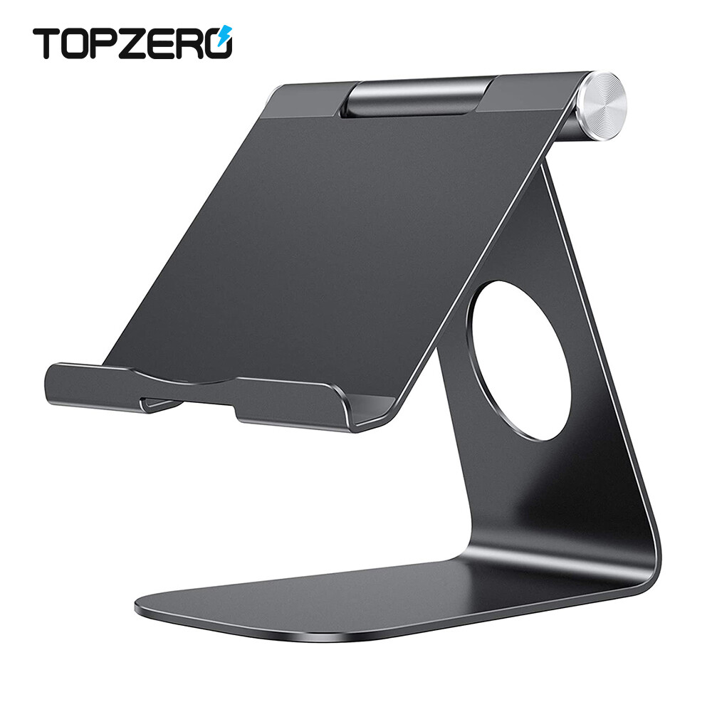TOPZERO Metal Adjustable Tablet Holder For iPad Pro 11 9.7 10.5 12.9 Air Mini 4 3 2 Kindle Phone Holder Tablet Stand For Samsung Xiaomi