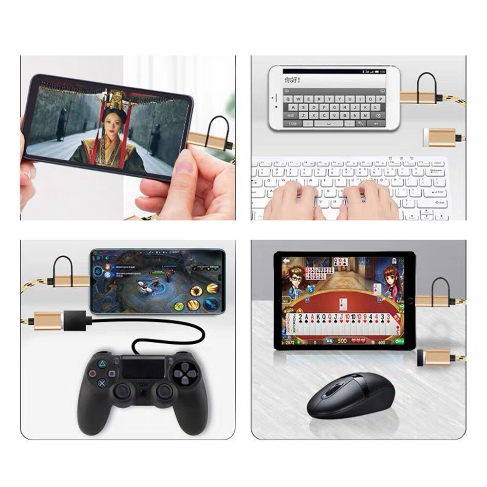 【happy-Store】2 in 1 Type C Micro usb to USB3.0 Adapter USB-C Data Transfer Cable for Type-C Phone USB 3.0 OTG Cable