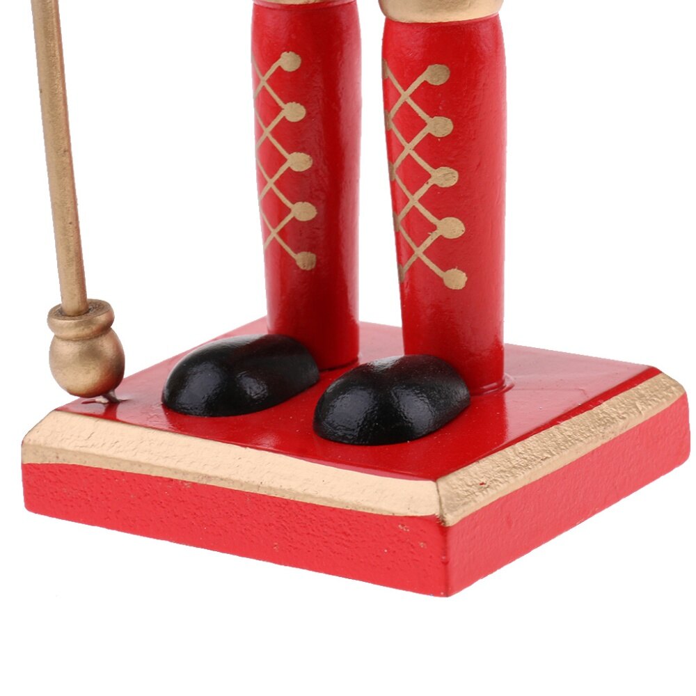 Baoblaze Multi Classic Wood Nutcracker Soldier Figures Drummer/King Music Box Home Decor