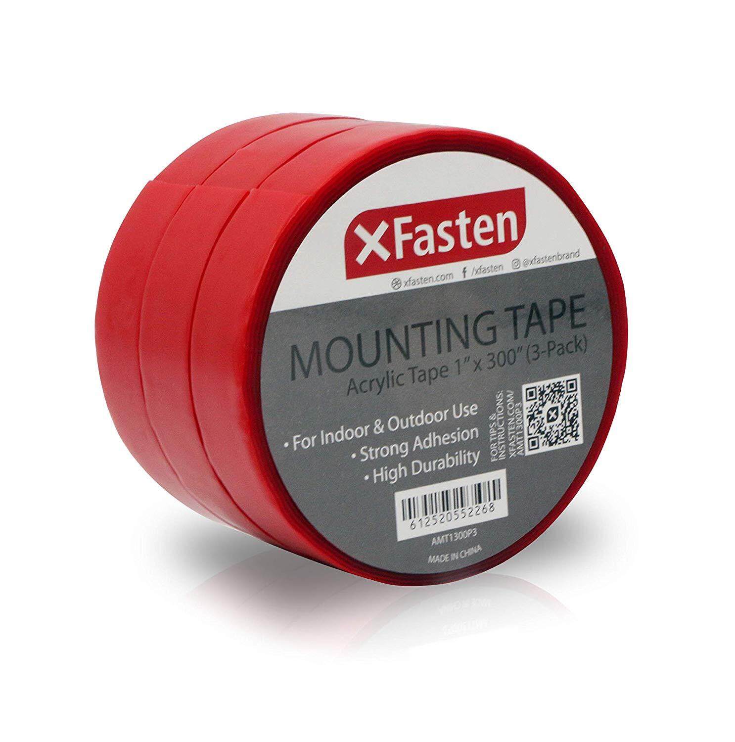 DOUBLE SIDED CLEAR TAPE,1/" WIDE 3 INCH CORE 1,296/"INCHES, 6 ROLLS