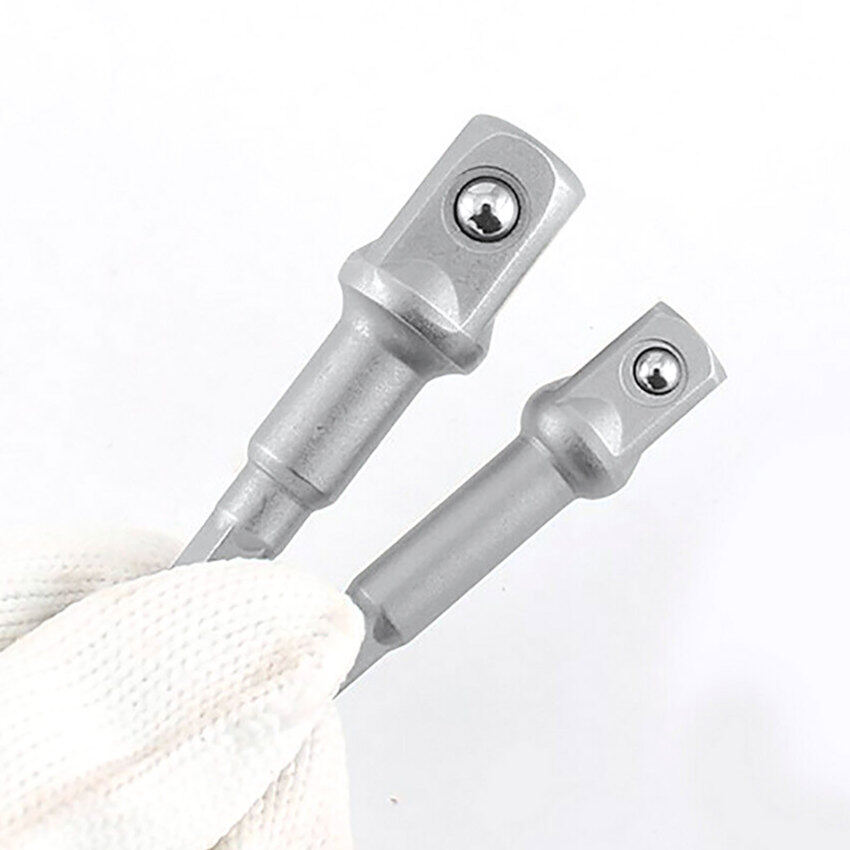 Bộ Chuyển Đổi Ổ Cắm Khoan 8 Cái Cho Máy Khoan Động Lực Với Chuôi Lục Giác Sang Đầu Khoan Hình Vuông Thanh Nối Dài 1/4 "3/8" Bộ 1/2 Mũi
