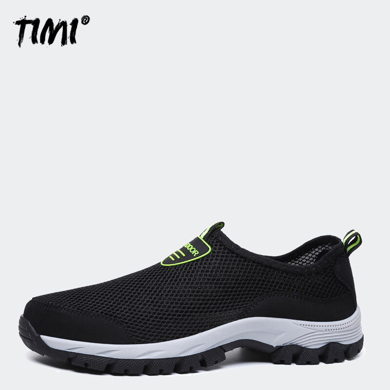 HTAO Mens Leather Fashion Casual Slip On Breathable Shower Beach Sandals