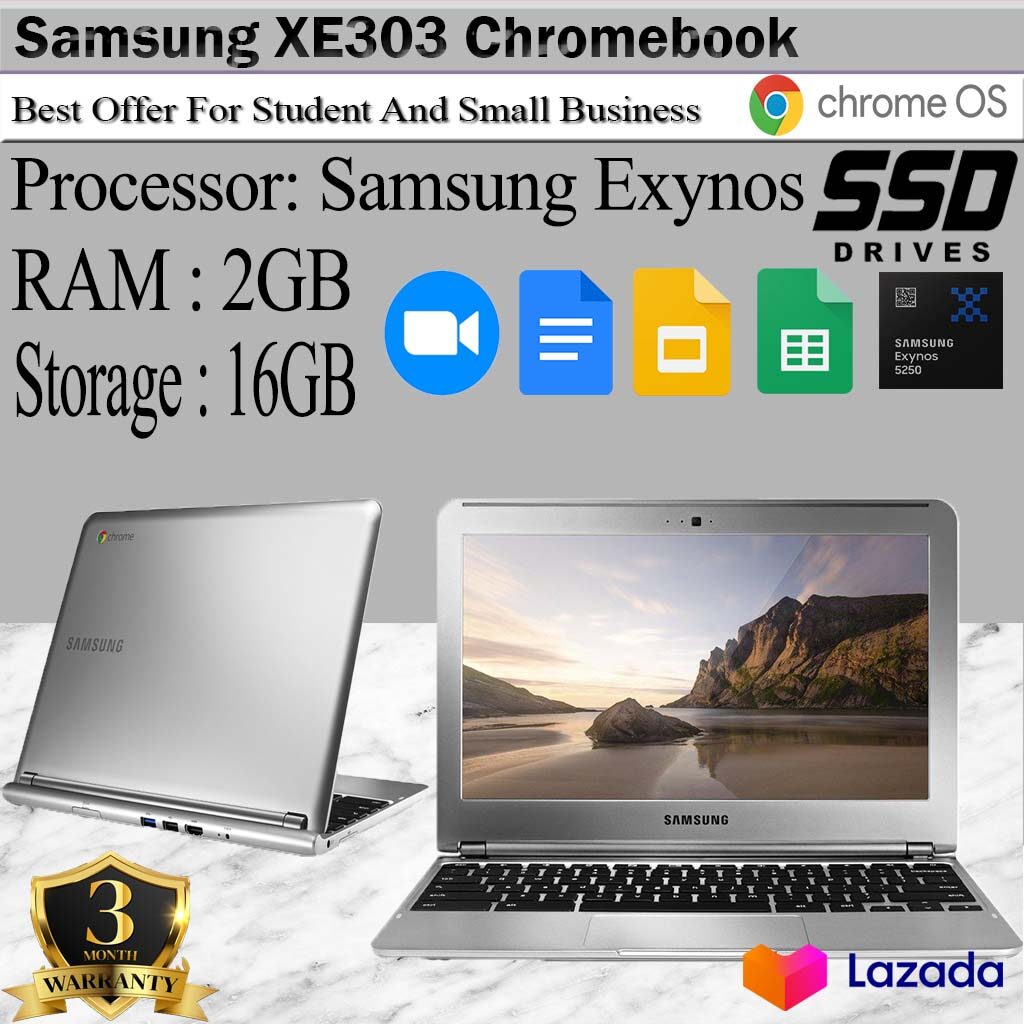 Samsung Chromebook XE303C12-A01 Exynos 5250 2GB RAM 16GB