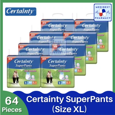 Certainty SuperPants - XL64 [PER CARTON] | Disposable Adult Diaper
