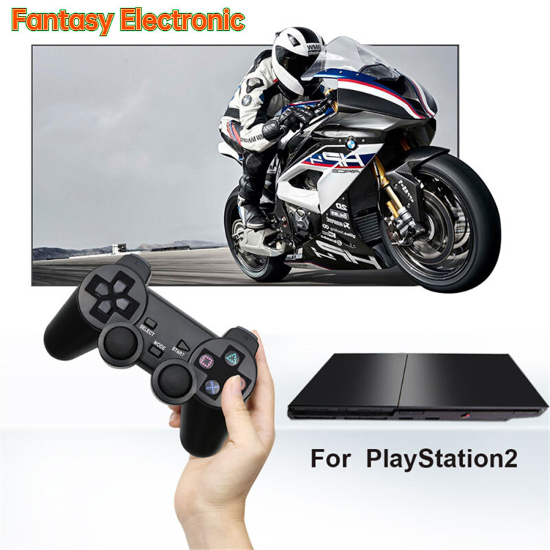 FE Fast Response No Delay Wireless Gamepad Double Vibration Shock Joypad Usb Pc Game Controller Compatible For Sony Ps2 Console Joystick
