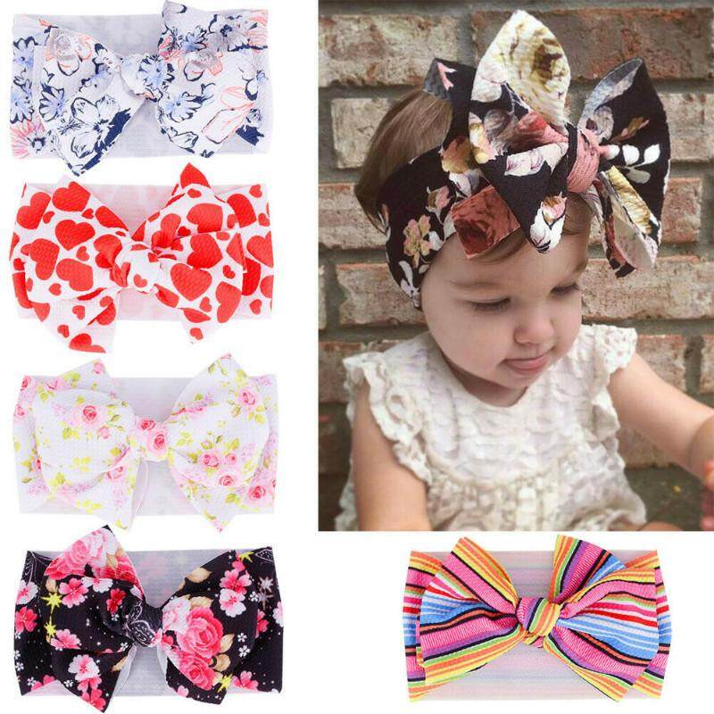 Baby Girl Infant Cute Flower Bow Hairband Turban Knot Rabbit Headband Headwear