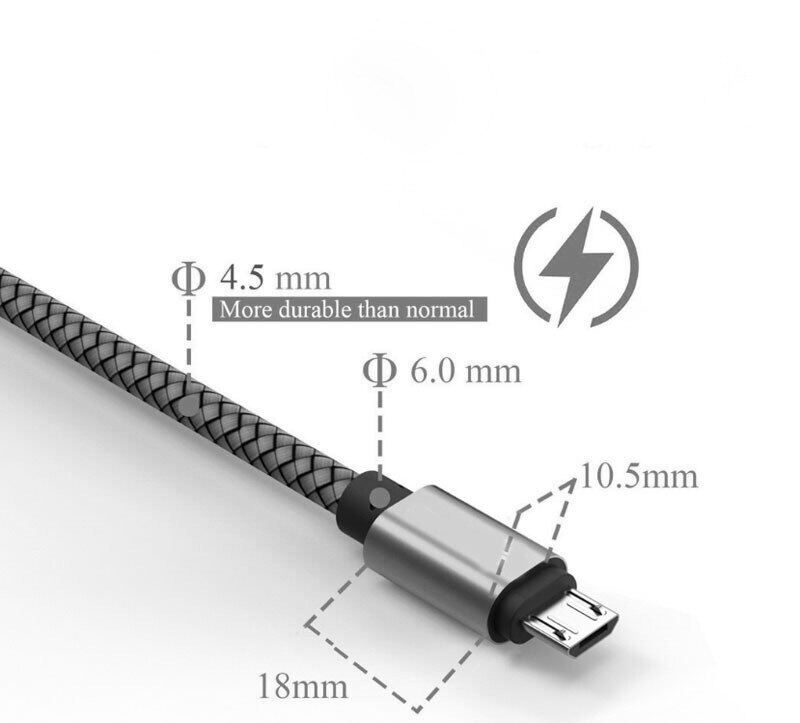 Micro USB Cable 2.4A Fast Charging Wire Mobile Phone Micro USB Cable For Xiaomi redmi Samsung Andriod Micro usb Data Cable Cord