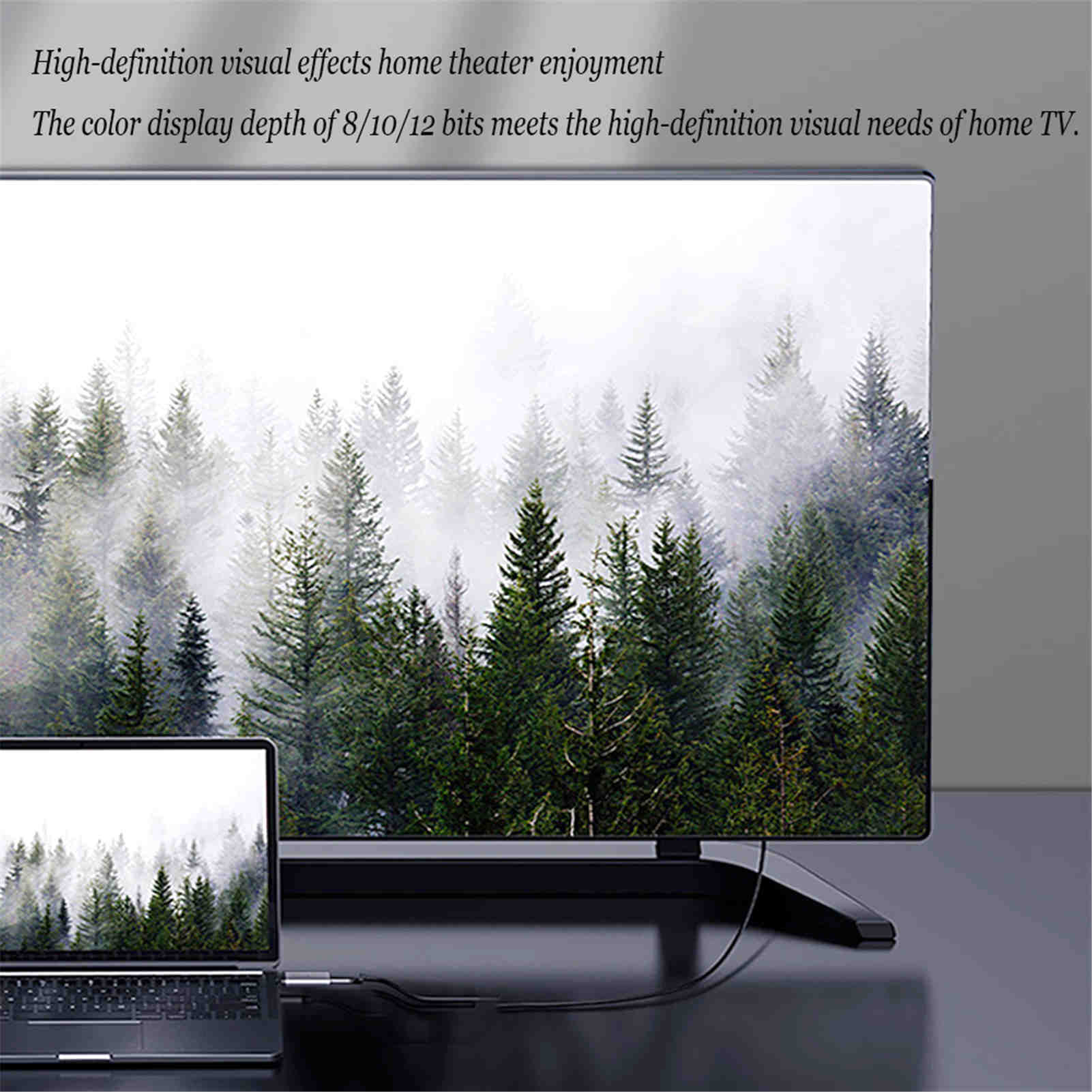 Cáp Tương Thích Pureone USB Type C Sang HDMI, Bộ Chuyển Đổi 4K 60HZ Cho Thunderbolt 3