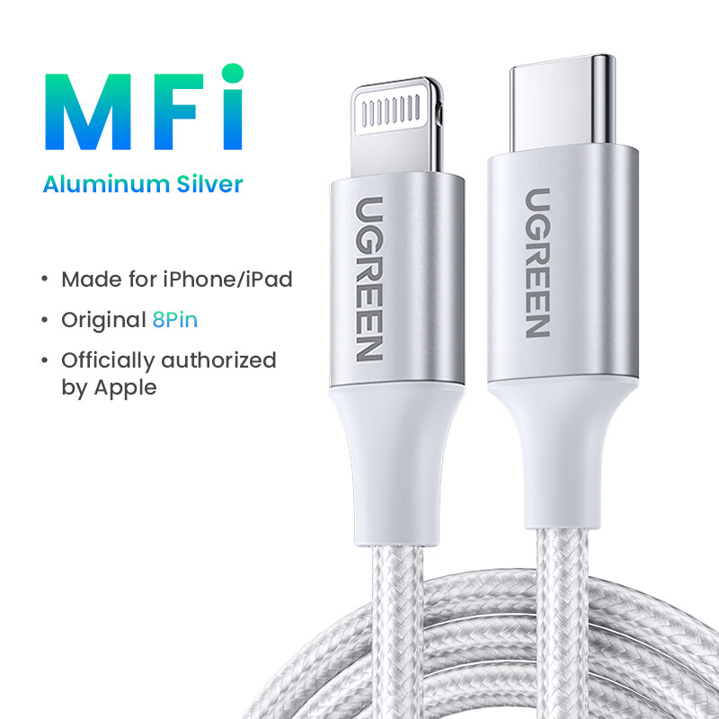 Ugreen 1m Pd 20w Usb C To Lightning Cable For Iphone 14 13 Pro Max Iphone 14 Plus Iphone 12 11 9809