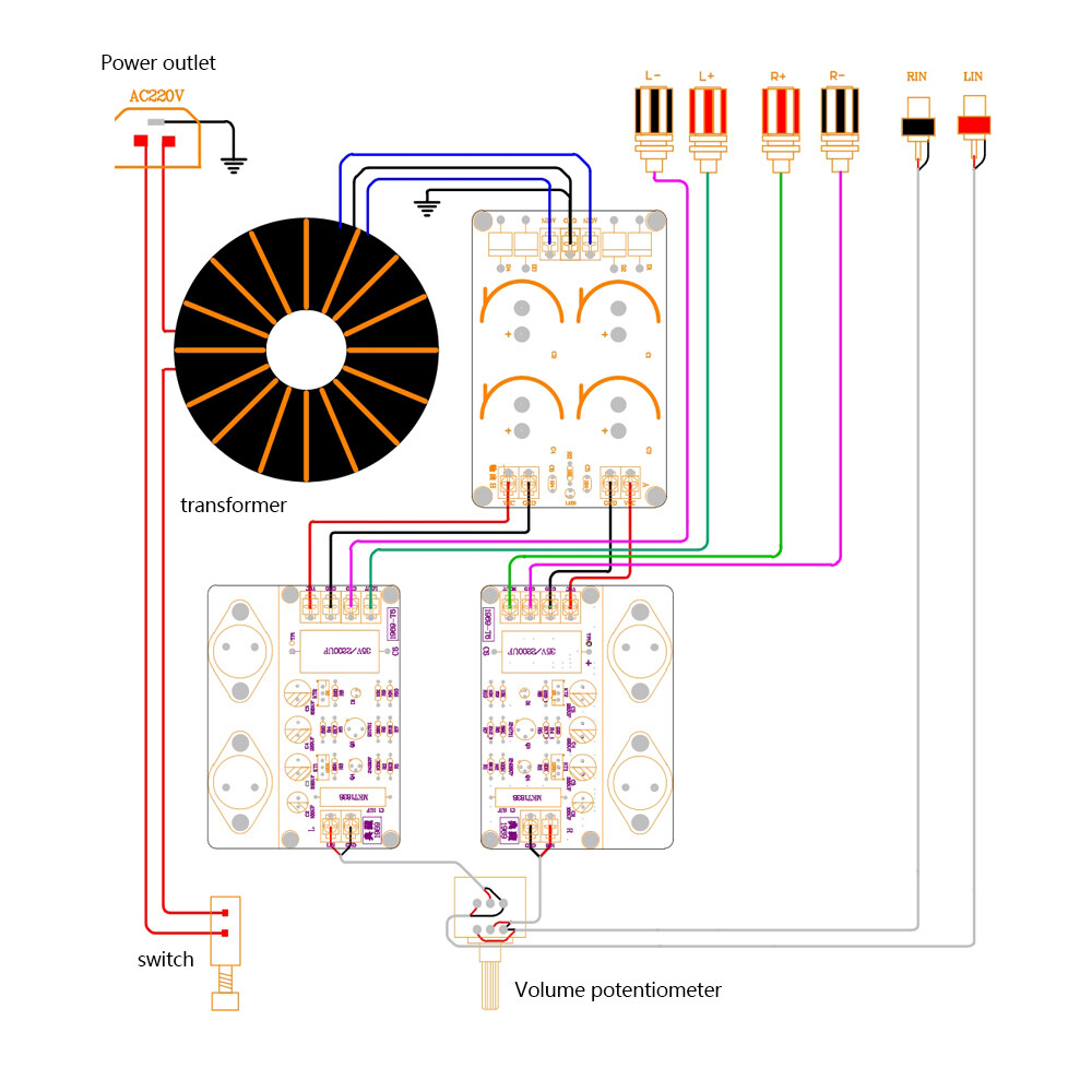 【Ready Stock】Original Aideepen 1969 Class A Power Amplifier Board Choose Complete Product/ Bulk