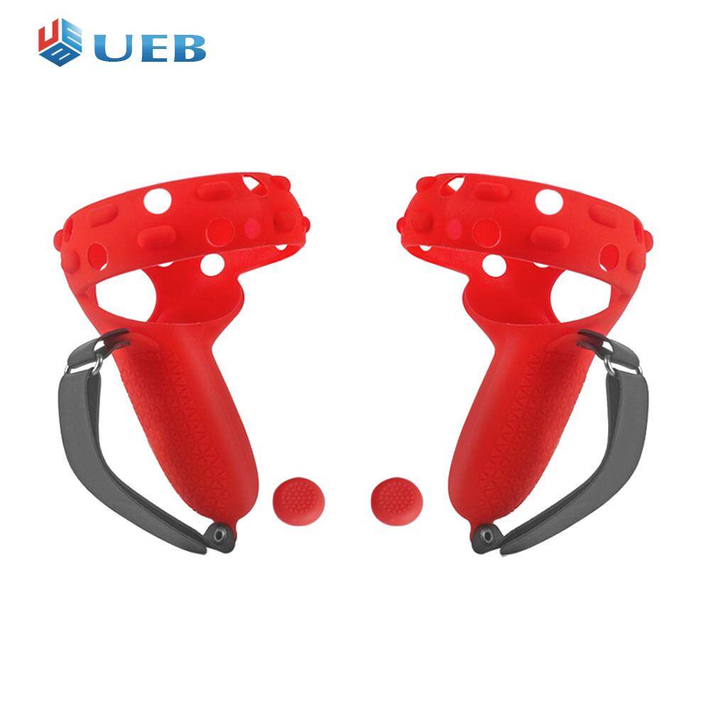 Silicone Protective Cover Controller Handle Grip Sleeve for Oculus Quest 2 VR Black/Blue/White/Red