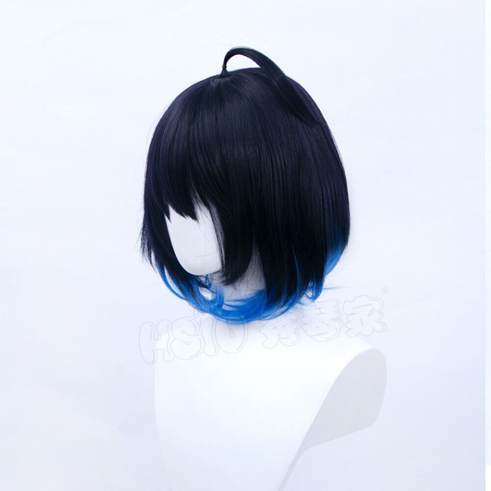 Honkai Impact 3 Cosplay Wig Seele Vollerei Cosplay Wig HSIU Mixed Color Short Hair+Free Wig Cap Honkai Impact Cosplay