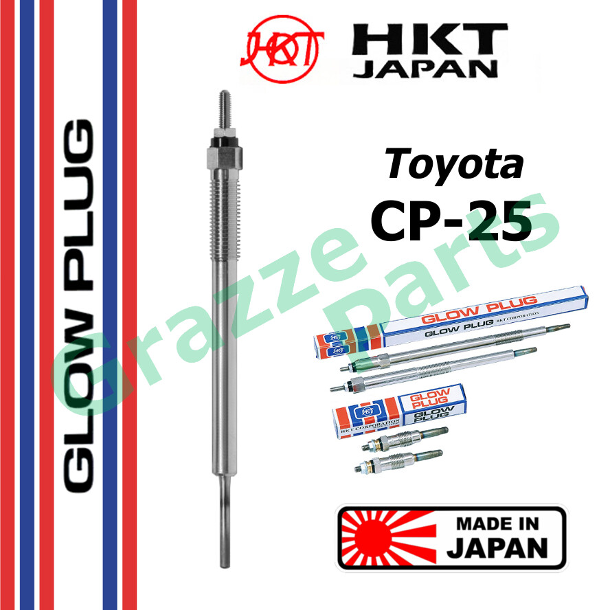 HKT 100 Made In Japan Heater Glow Plug CP25 Toyota Hilux Revo GUN125
