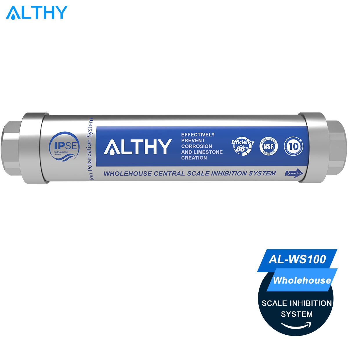 ALTHY IPSE Whole House Scale Inhibition Inline Water Softener System