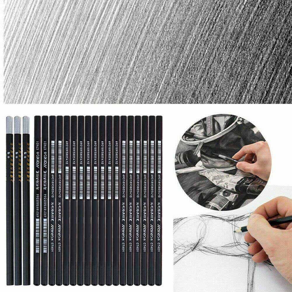 Bộ 29 dụng cụ vẽ phác thảo tranh chì than CMB- INTL