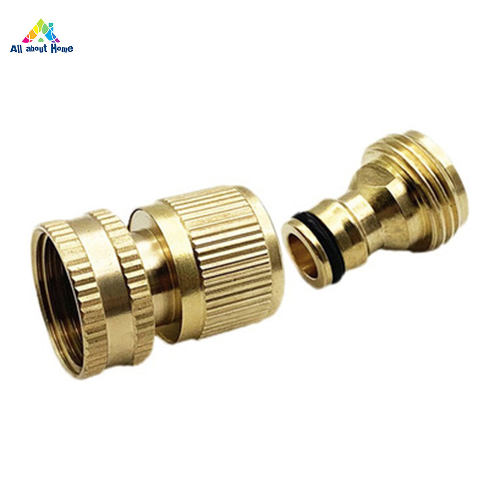 Abh Garden Hose Quick Connect Brass Quick Connector Fitting 3 4 Inch