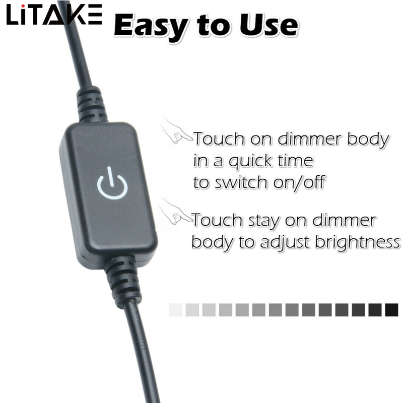 LED Dimmer Touch Switch for Single Color Light Source DC5~24V