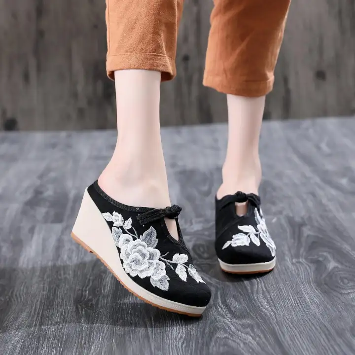 canvas mules shoes