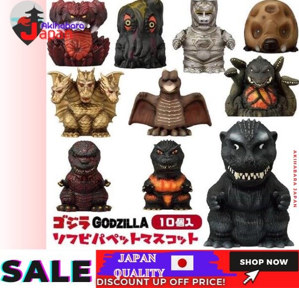 TOHO Movie Godzilla soft vinyl puppet mascot 10 Types Complete set 
