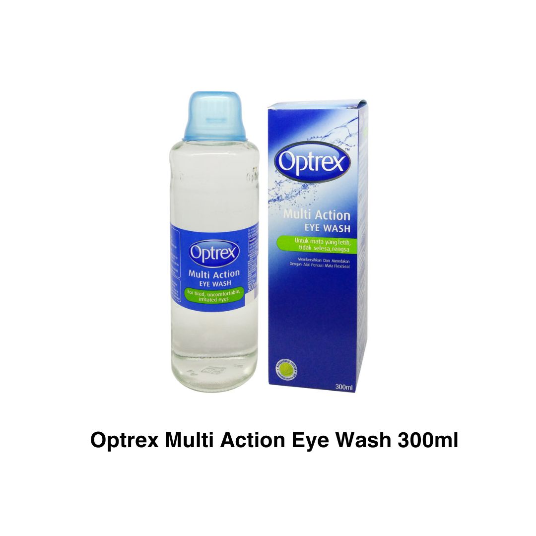 Bagno Oculare Optrex Multi Action Eye Wash - Soluzione Detergente Per Occhi Stanchi E Irritati, Con Eye Bath, Confezione Da 3 X 300 Ml Age Limit - 5