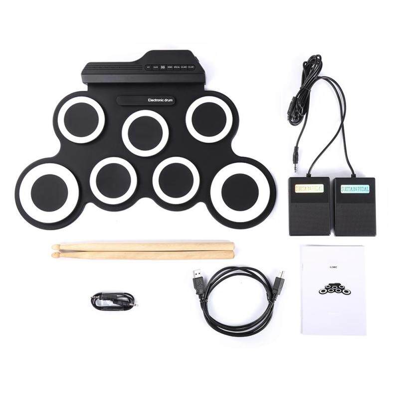 JBKJ Tay Cuộn Silicon Gấp Gọn Trống USB Di Động Điện Tử Jazz Trống