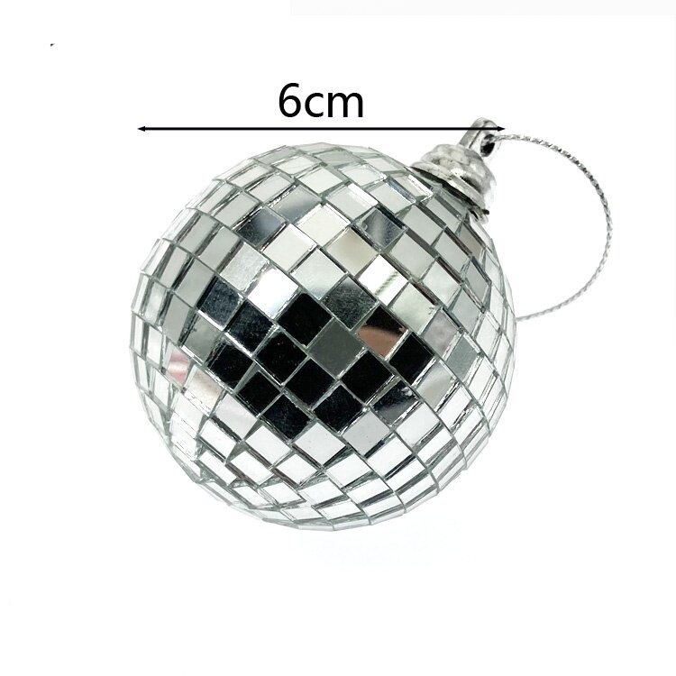 [Ready Stock] Silver Disco Ball Polygon Mirror Spherical Mirror ball