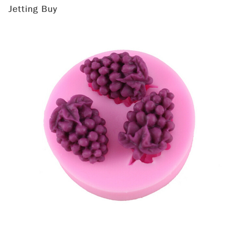 【Jettingbuy】 Flash Sale 1 X Silicone Cake Decorating Mould Candy Grape Shape Chocolate Baking Mold