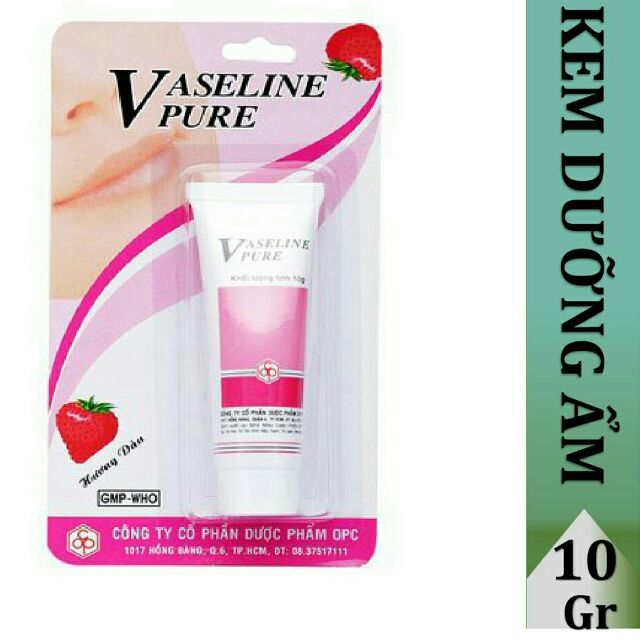 KEM DƯỠNG ẨM VASELINE PURE HƯƠNG DÂU