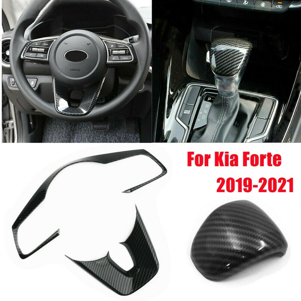 Zr for car inner steering wheel frame cover trim decoration for kia forte k3 seltos 2019-2021