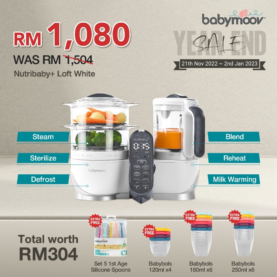 Babymoov Nutribaby (+) Food Processor Lazada