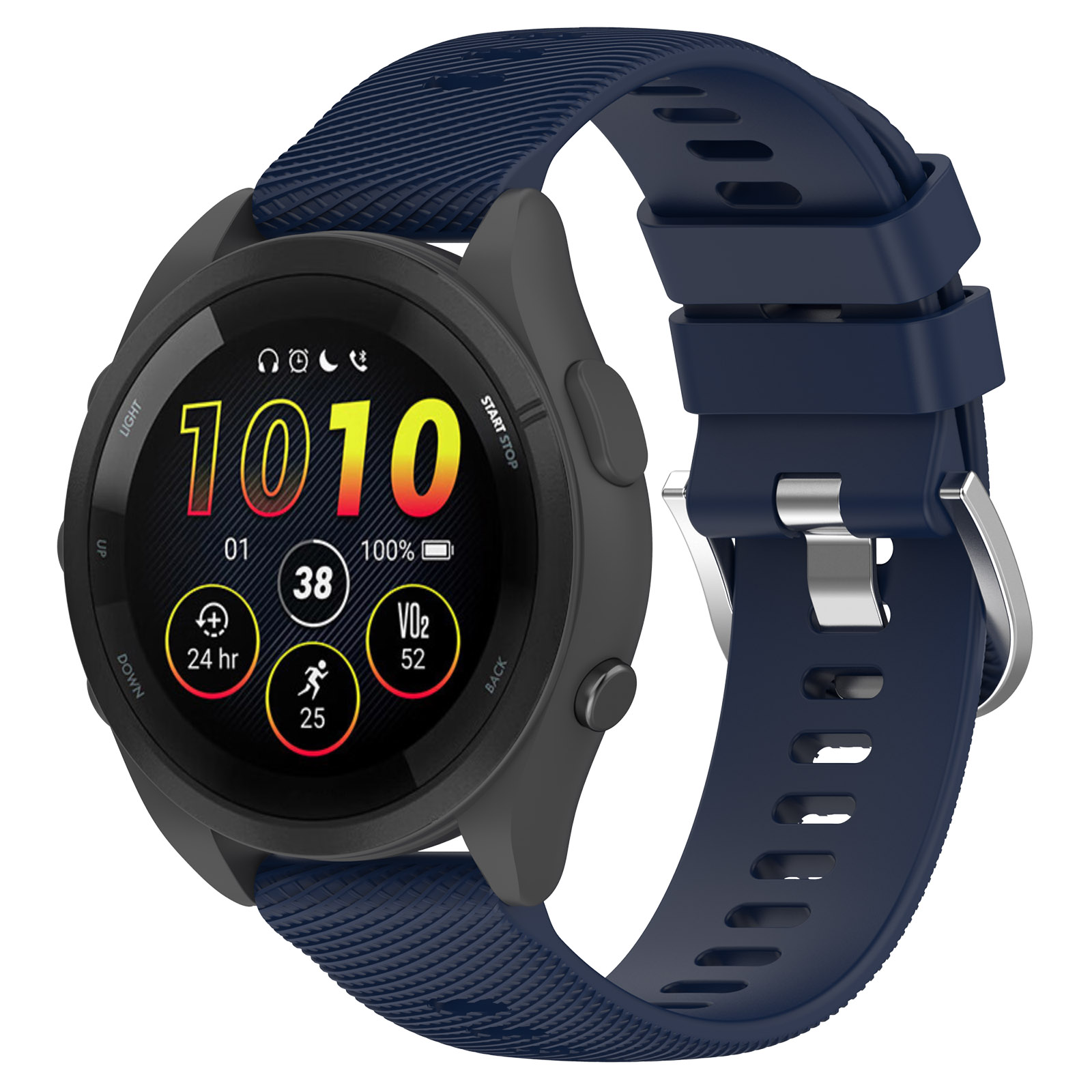 Dây Đeo Tương Thích Với Đồng Hồ Thông Minh Garmin Forerunner 265 S/265, Đồng Hồ Thông Minh Nghe Nhạc Silicon Mềm Dây Đeo Cho Garmin Garmin Forerunner 265 S/265