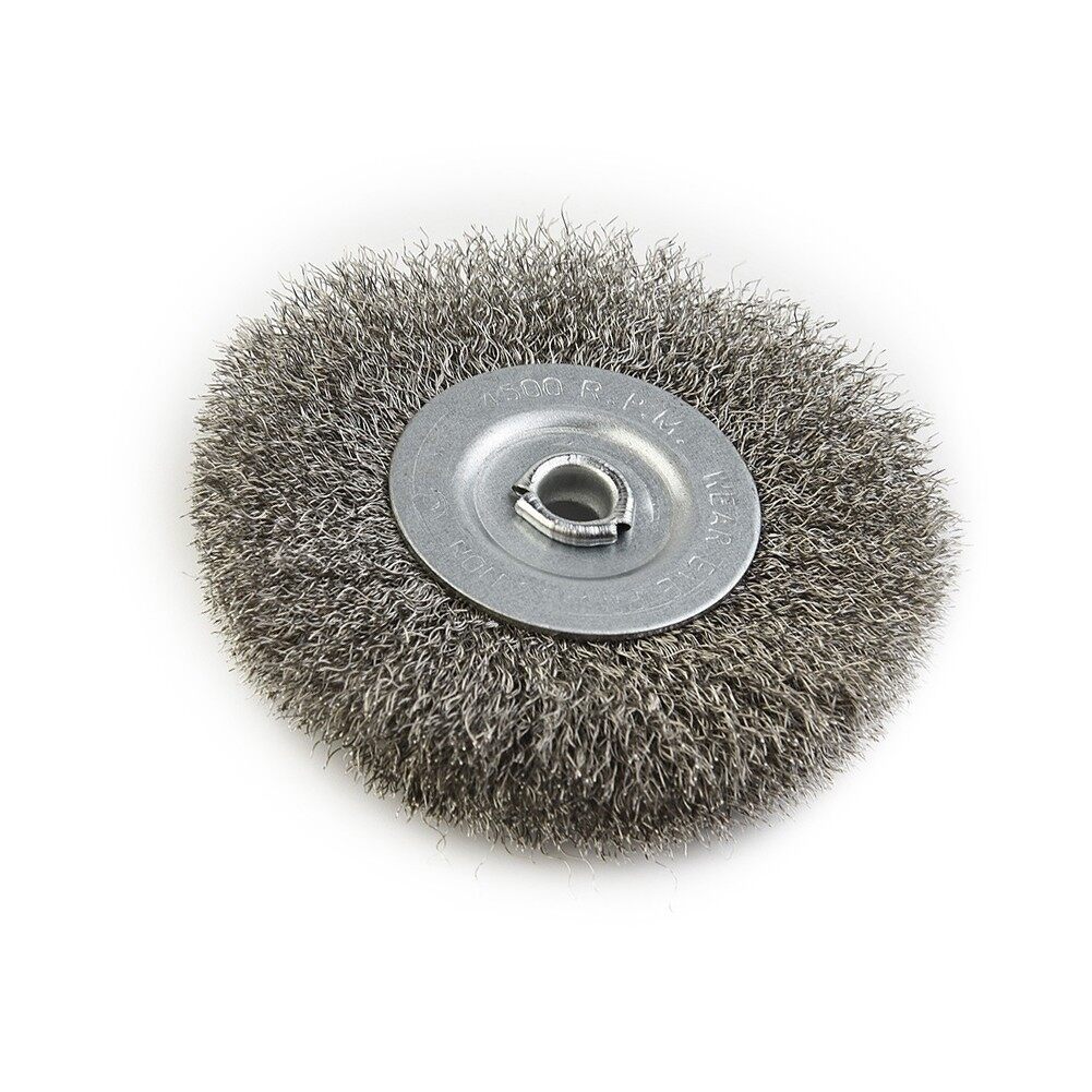 3inch Arbor Stainless Steel Wire Brush Tool Rotary Grinder Wheel