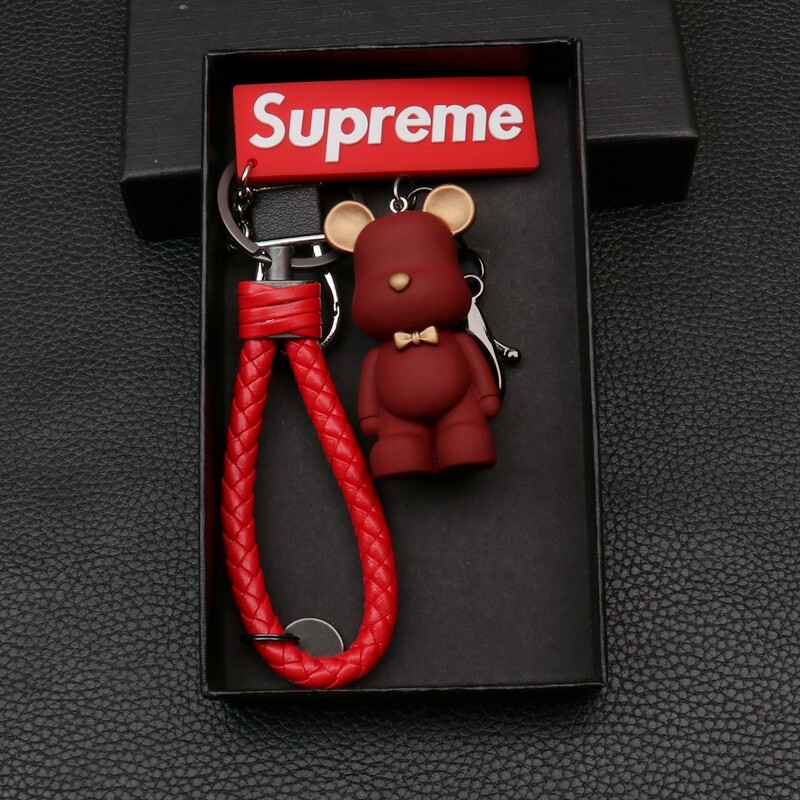 Cartoon bear doll keychain pendant multi-color optional
