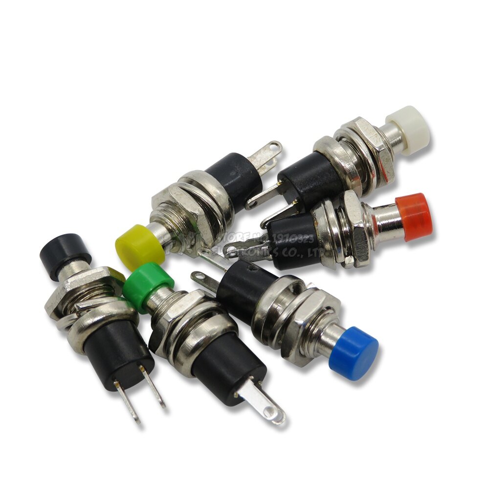 5 cái PBS-110 7 Mét momentary công tắc bấm dạng đẩy Báo Chí các nút công tắc khởi động nóng tạm thời trên Off push button công tắc kích hoạt siêu nhỏ không mở bình thường mạch tích hợp