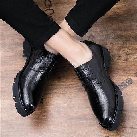 Nightclub men increase 10cm casual leather shoes male shiny hairdresser 8cm male shoes increase wedding shoes male