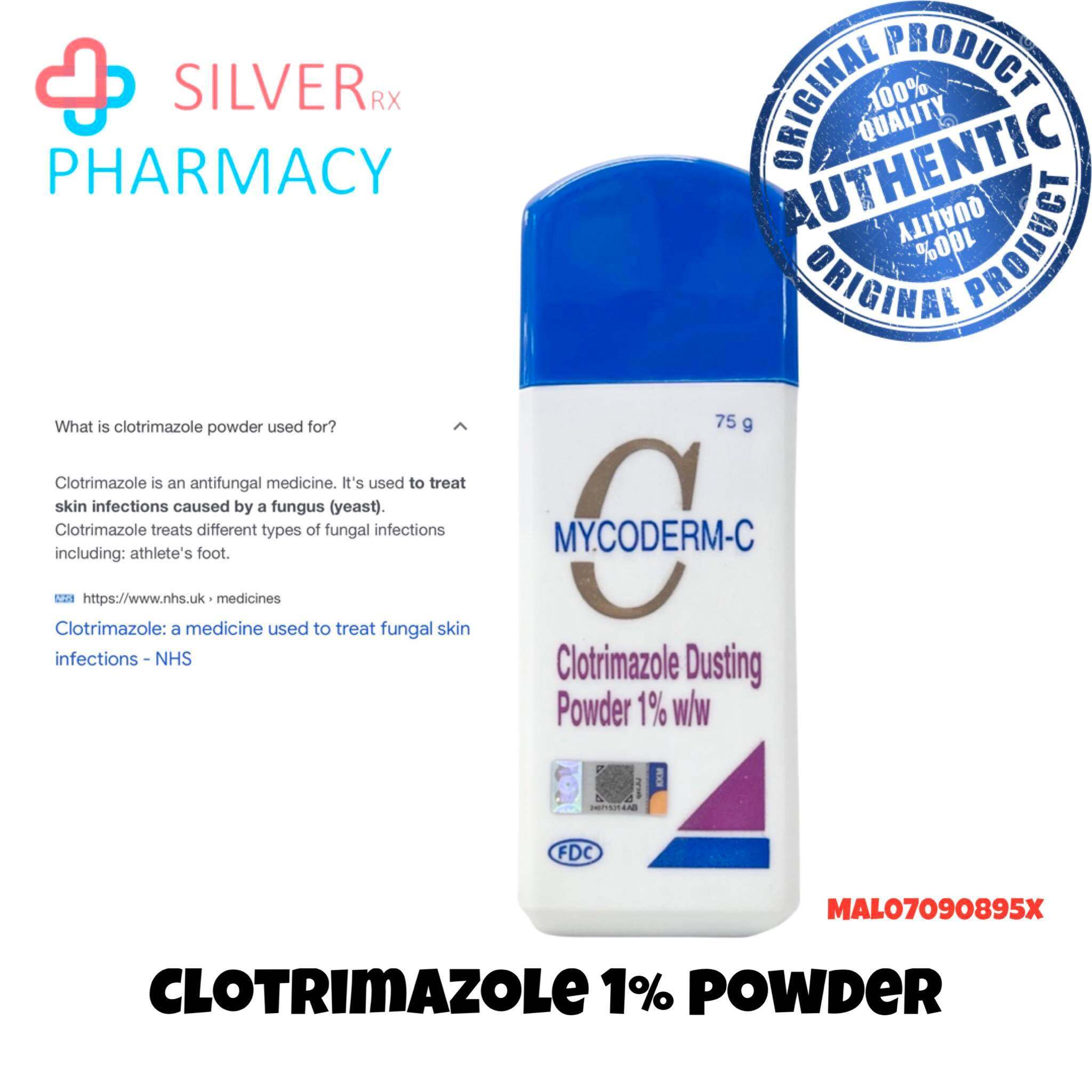 MycodermC Clotrimazole Dusting Powder 75g Lazada